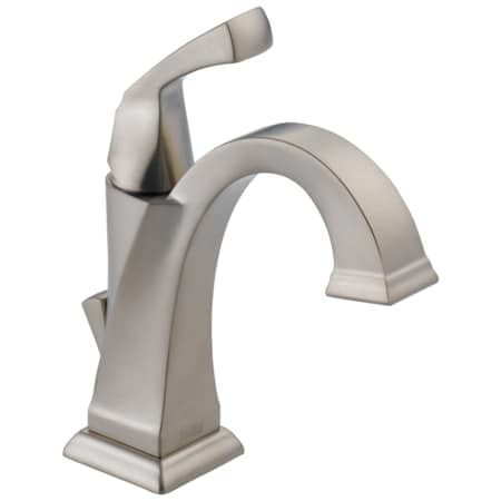 Delta 1 or 3-hole 4" installation Hole Single Hole Lavatory Faucet, Stainless 551-SS-DST